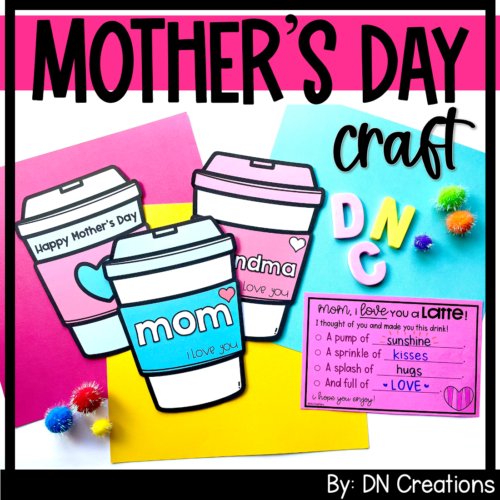 Mother's Day Craft and Card l I Love You a Latte Craft l Valentine for Mom's featured image