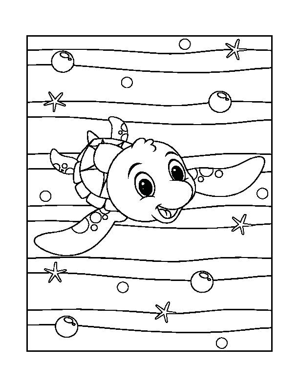 baby sea animal coloring pages