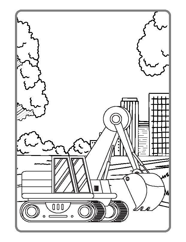 40 Construction Coloring Pages, Printable Color Pages for Children, Boys and Girls (Digital Download)