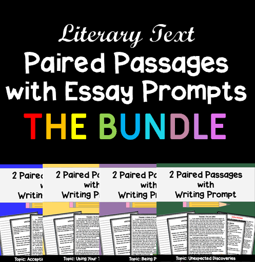 State Test Prep: Paired Passages with Writing Prompt - Literary Text BUNDLE