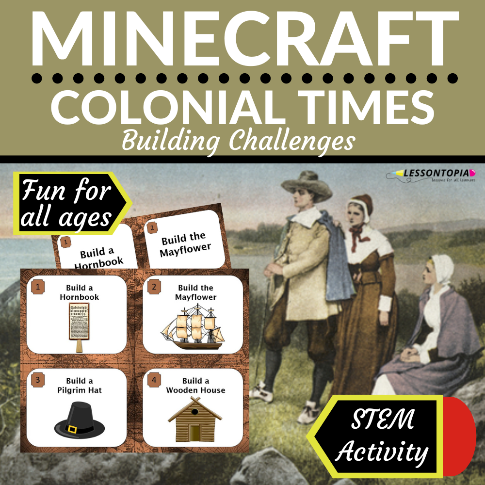Minecraft Challenges | Colonial Life | STEM Activities