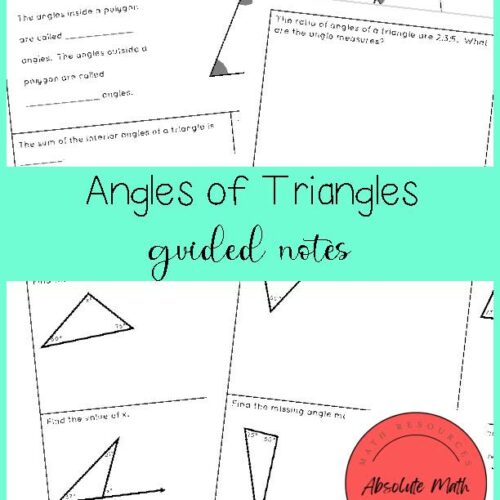Angles of Triangles Guided Notes's featured image