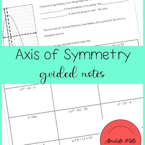 Axis of Symmetry Guided Notes's featured image