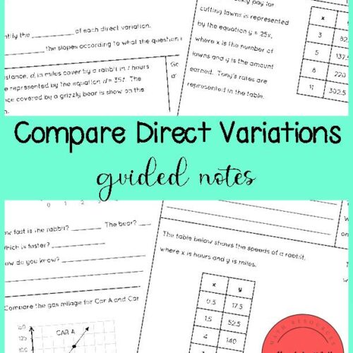 Compare Direct Variations Guided Notes's featured image