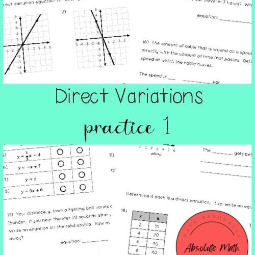 Direct Variations Practice 1's featured image