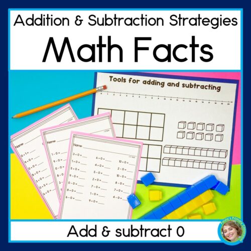 Math Facts Strategies for Adding and Subtracting 0 FREE's featured image