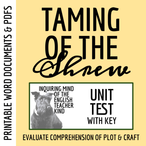 Taming of the Shrew Test and Answer Key's featured image