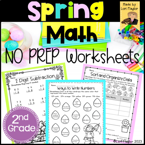 Spring 2nd Grade Math Worksheets's featured image