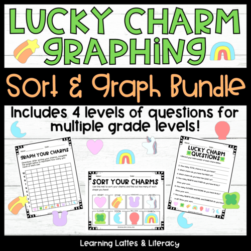 St. Patrick's Day Math Activity Lucky Charm Graphing Graph and Sort March Math's featured image