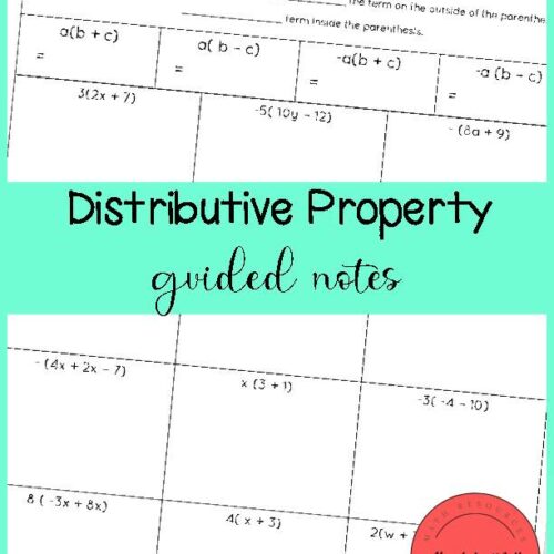 Distributive Property Guided Notes's featured image