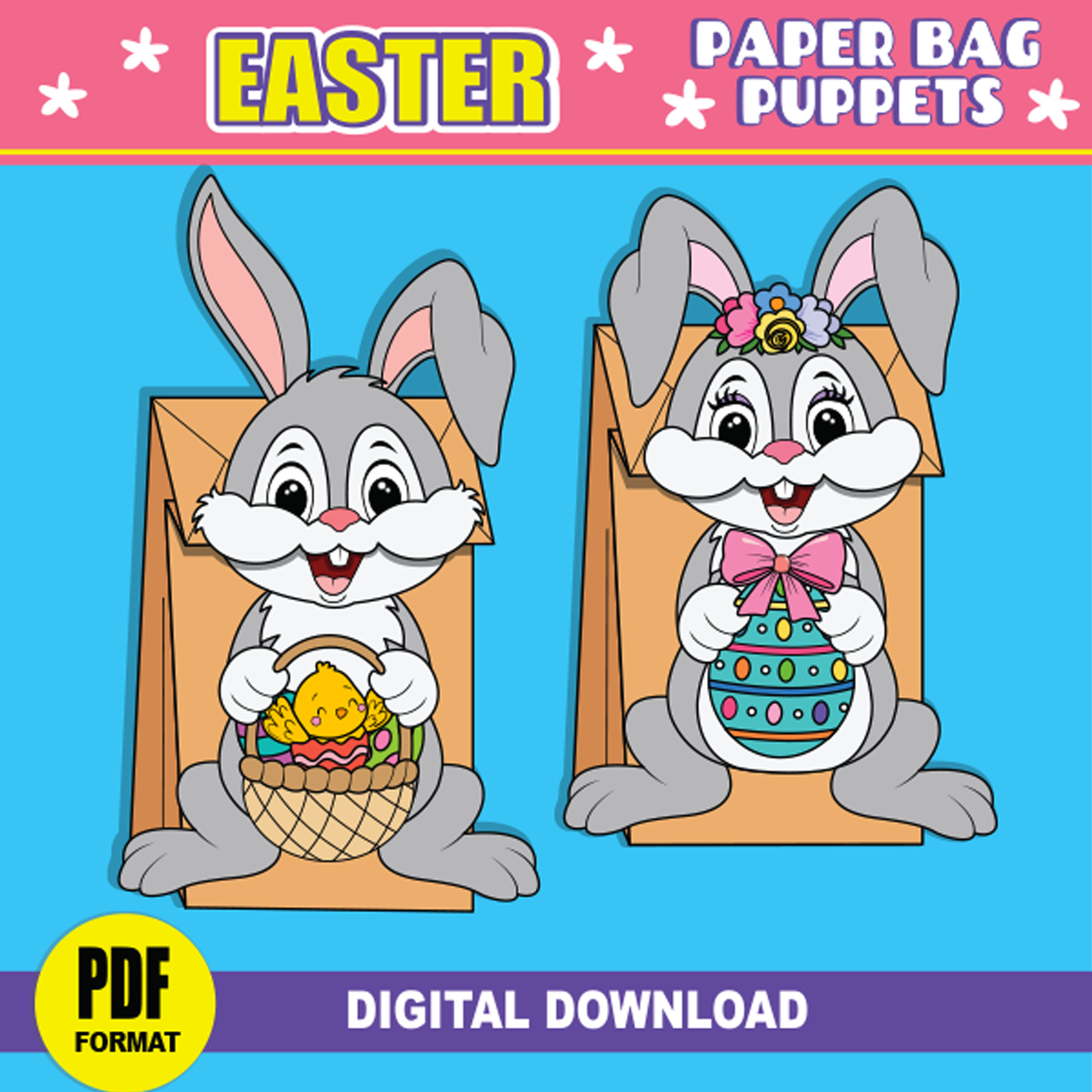 Paper Bag Easter Bunny