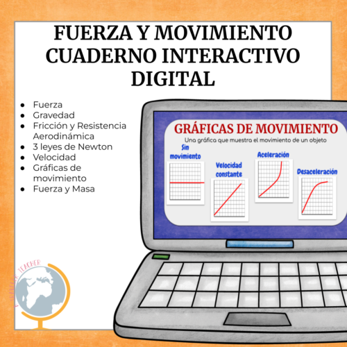 Fuerza y Movimiento Cuaderno Interactivo Digital's featured image