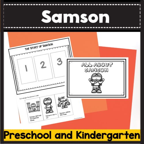 Samson Bible Lesson with Visuals & Activities for Preschool and Kindergarten's featured image