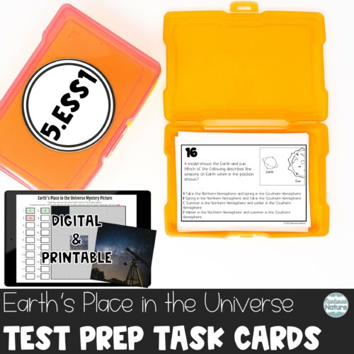 Earth’s Place in the Universe - Science Test Review Task Cards 5.ESS1 - TNReady's featured image
