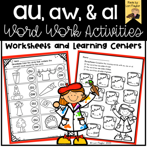 Au, aw, al Word Work Activities's featured image