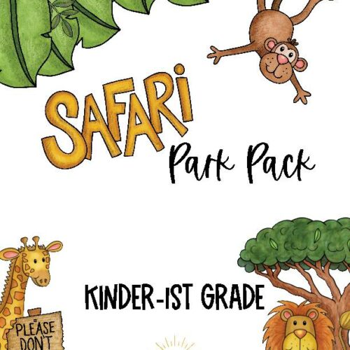 Safari Park Activity Pack for Kinder-1st Grade's featured image