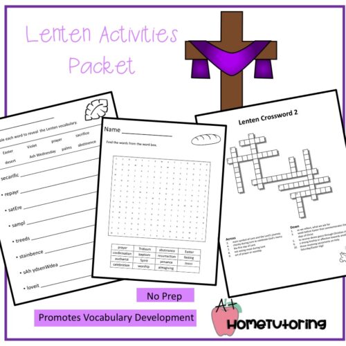 Lenten Activities Packet Gr. 3-6's featured image