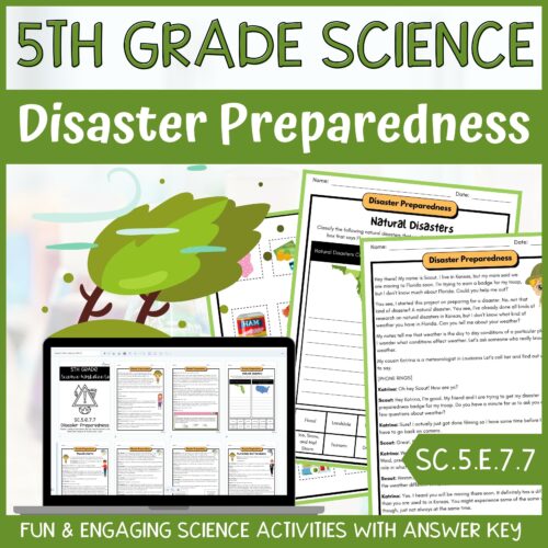 Emergency Preparedness Activity & Answer Key 5th Grade Earth Science's featured image