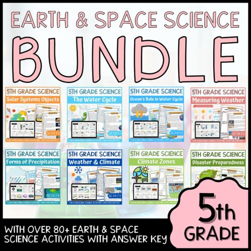 5th Grade Earth & Space Science BUNDLE - NGSS Aligned Activities & Answer Key's featured image