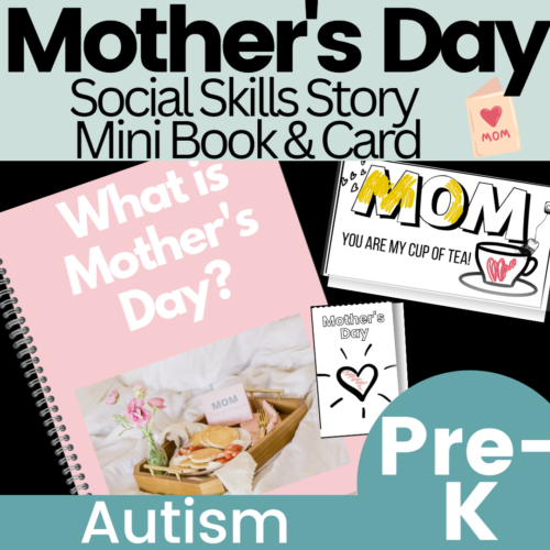 Mother's Day Social Skills Story Mini Book & Mothers Day Card to Color's featured image