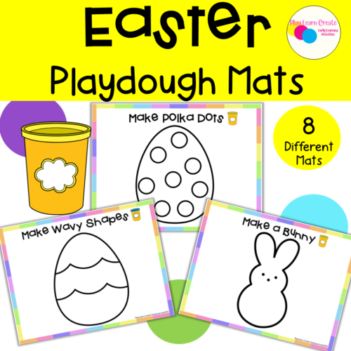 Easter Playdough Mats for Preschool, PreK and Kindergarten's featured image