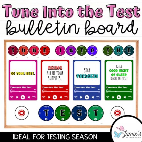 Tune Into the Test | Test Taking Skills Bulletin Board Kit for Test Prep's featured image