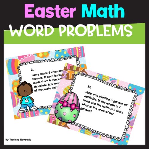 Easter Math Activities Word Problem Task Cards Test Prep's featured image