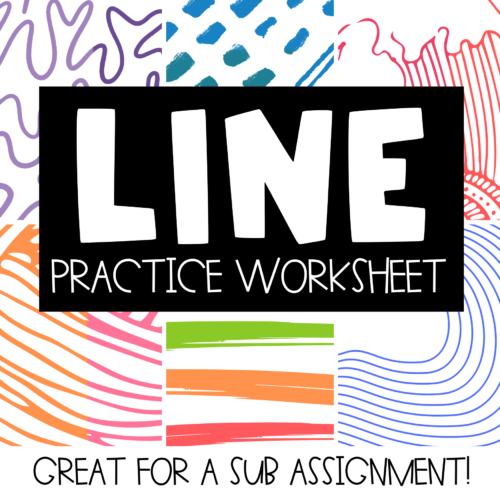 Line- Element of Art Practice Drawing Worksheet's featured image