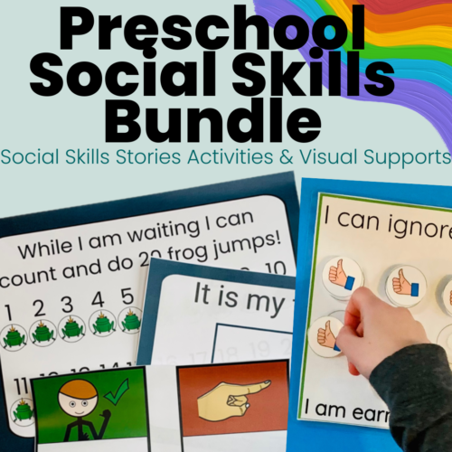 Preschool Social Skill Bundle Social Skill Stories Autism Visual Supports &More!'s featured image