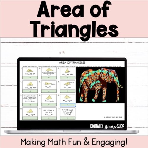 Area of Triangles Digital Self-Checking Activity's featured image