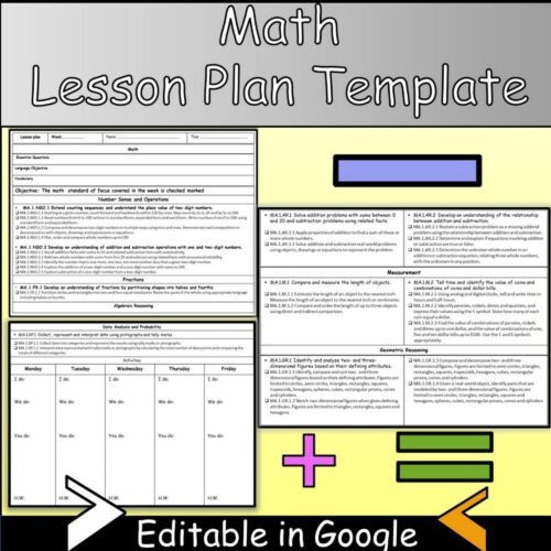 First Grade Math Lesson Plan's featured image