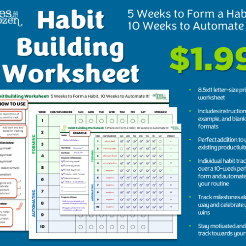 Habit Building and Tracking Worksheet's featured image