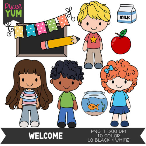Welcome Clipart Set - Commercial Use OK's featured image