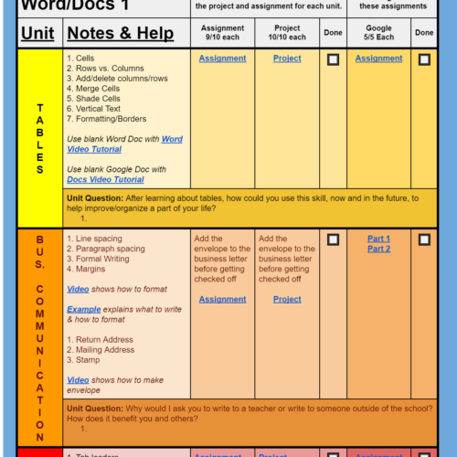 Microsoft Word Checklist 1's featured image