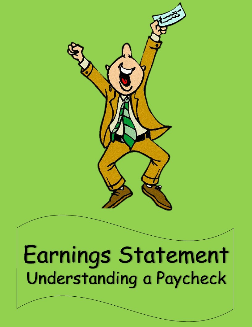 Consumer Math Earnings Statement - Understanding a Paycheck (with Google Slides)