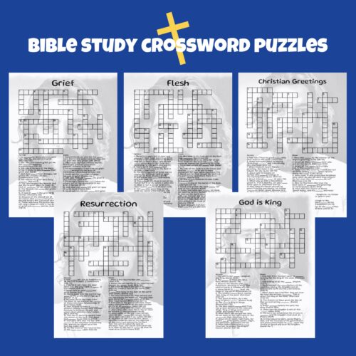 Bible Study Crossword Puzzles (Set 13)'s featured image