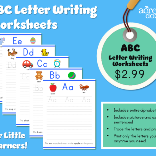 ABC Letter Writing Worksheets's featured image