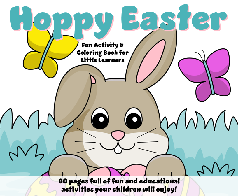 Hoppy Easter Activity & Puzzle Book - Digital Download - Fun & Educational Printable for Kids