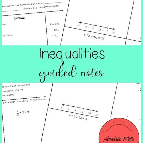 Inequalities Guided Notes's featured image