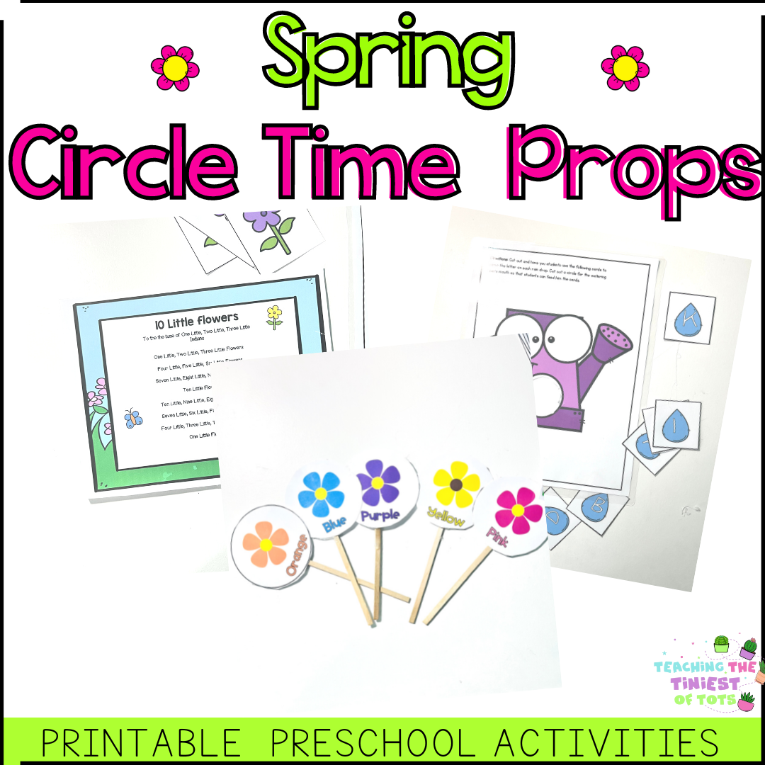 Preschool Spring Circle Time Props Games and Activities