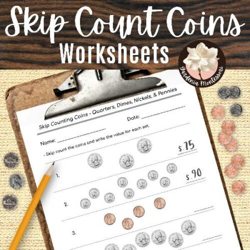 Skip Counting Coins Worksheets - Montessori Money Counting Worksheets's featured image