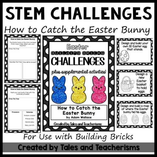 Building Brick STEM Challenges + ELA Activities: How to Catch the Easter Bunny's featured image