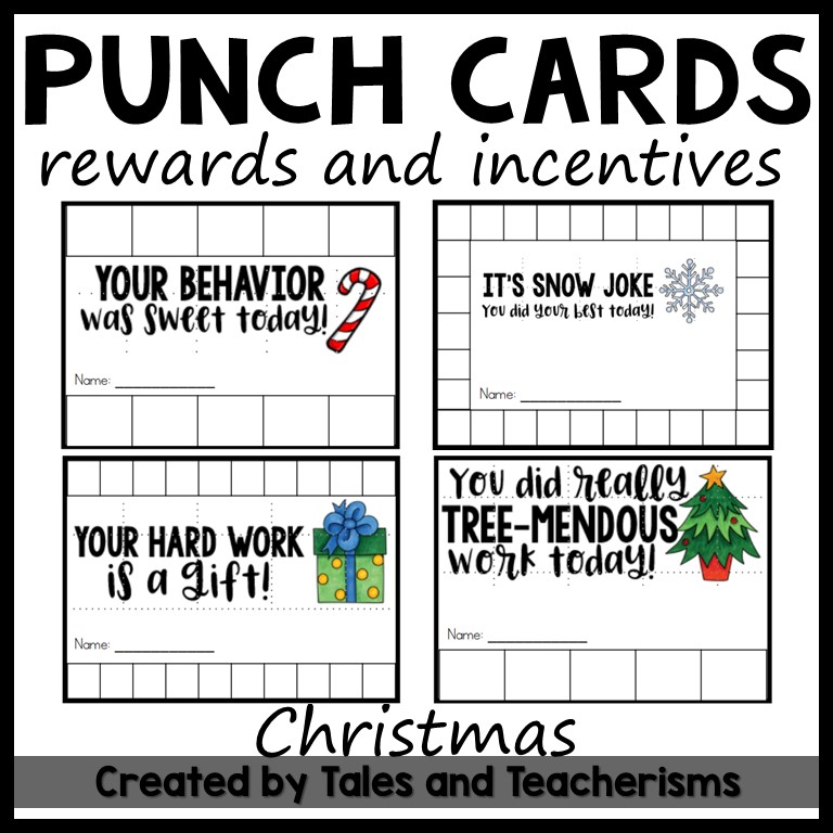 Kindness Reward Punch Cards for Kids