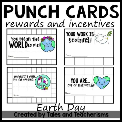 Punch Cards for Rewards and Incentives- Earth Day Themed Options