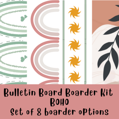 Bulletin Board Boarders - BOHO Classroom Decor's featured image