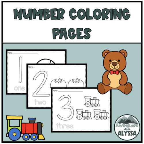 Number Coloring Pages (1-10)'s featured image