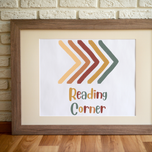 Reading Corner Poster | Reading Nook | BOHO Decor's featured image