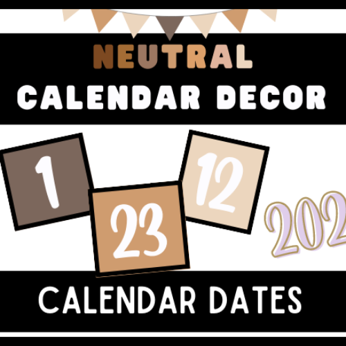 Neutral Calendar Numbers's featured image