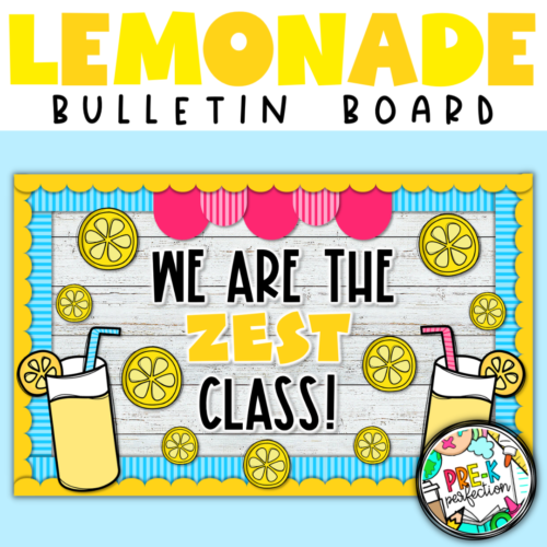 Lemonade Bulletin Board | The Zest Class Decor | Summer Bulletin Board's featured image