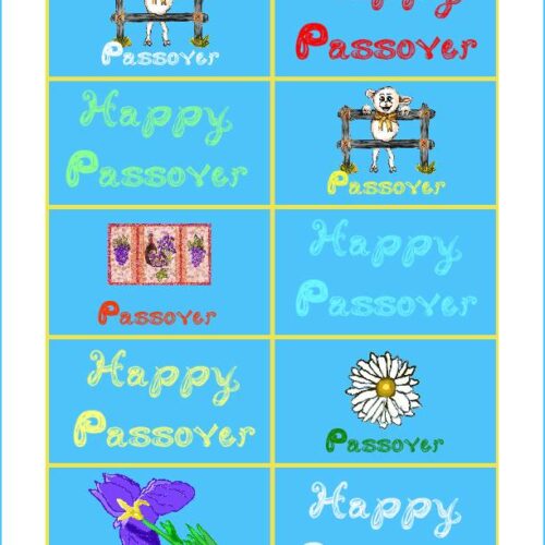Passover / Happy Passover Fabric Font Tag Captions Download Printable's featured image